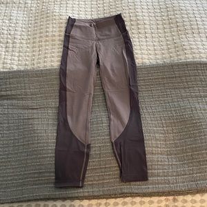 Lululemon two tone leggings high waisted